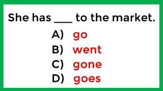 English Grammar Test ️ If you pass this test, your English is Great!