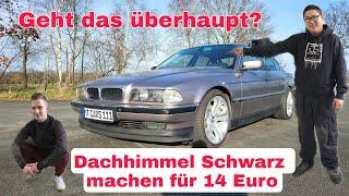 Schwarzer Dachhimmel für 14 Euro!! geht das? einfach und schnell