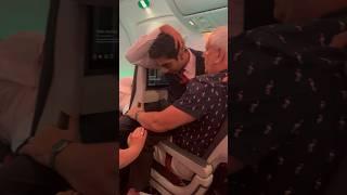 Turbulence on Qatar Airways flight from Doha to Dublin, Some people were hitting the roof…此生經歷最驚恐瞬間…