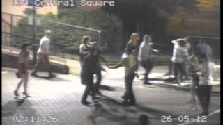 Telford Town Centre CCTV assault footage