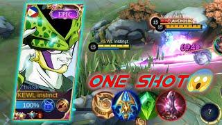 ZHASK ONE SHOT BUILDONE HIT DELETE️ MOBILE LEGENDS 2024