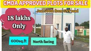 GNT ROAD - LOW BUDGET PLOT FOR SALE AT SHOLAVARAM,CMDA APPROVED