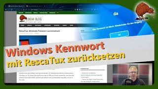 Windows-Kennwort zurücksetzen mit RescaTux