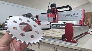 Milling Aluminum Sprockets W/ NymoLabs NBX-5040 - CNC Router Machine Review