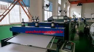 5mm thickness, 640GSM PP Corrugated Sheet Flute Board Making Machine