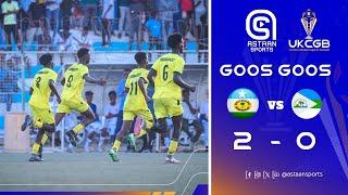 Goos:Goos:Gubadley 2-0 Daarusalaam.Tartanka Kubbadda cagta degmooyinka G.Banaadir & D.Balcad.