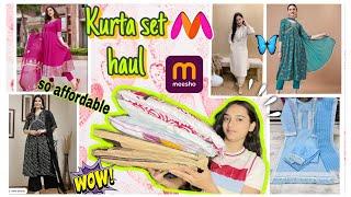 KURTA SET HAUL || KURTA SETS FROM MEESHO & MYNTRA ||