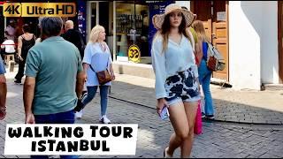 ISTANBUL TURKEY EMINONU GLATAPORT KARAKOY ISTIKLA STREET MARKET, 4K UHD WALKING TOUR 2025