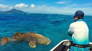 Pecanje na okeanu kod ostrva Vanuatu II deo | Fishing in ocean near Vanuatu 2 - jigging, popping