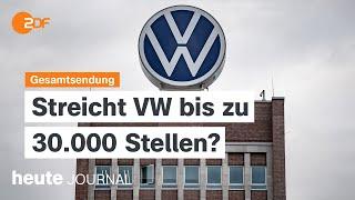 heute journal vom 19.09.2024 Stellenabbau bei VW, Niederlande lehnt EU-Asylregeln ab, Libanon