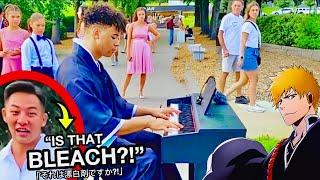 Playing BLEACH on piano in PUBLIC!