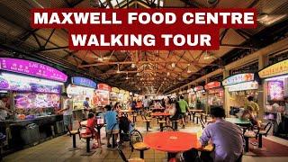 Exploring Singapore's Iconic Maxwell Food Centre: A Must-See Walking Tour!