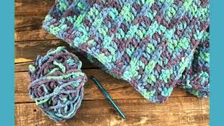 Free Easy Ocean Chunky Blanket Pattern