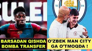 BARSA QISHDA BOMBA TRANSFER QILADI, O'ZBEK MAN CITYDA O'YNAYDI, ZIDANNING YANGI KLUBI VA