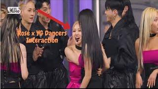 BLACKPINK ROSÉ X YG DANCERS INTERACTIONS