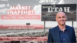 Utah Real Estate Market Snapshot Nov 15th-Nov 21st 2021 | Living in Salt Lake City | Living in Utah