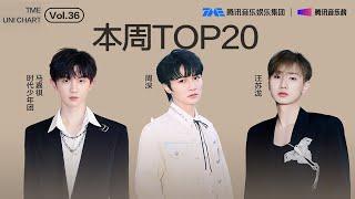 #腾讯音乐由你榜 第36期TOP20歌曲全新来袭！#周深 美好治愈的《#小美满 》；#时代少年团马嘉祺 深情真挚的《#蜉蝣 》；#汪苏泷 唯美心动的《#我想念 》...... | TME腾讯音乐