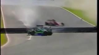 F1 1991 British GP (Silverstone) - Andrea de Cesaris' almost fatal crash