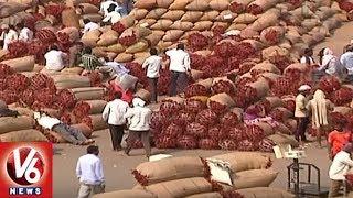 Mirchi Farmers Happy With MSP Rates | Warangal Enumamula Market | V6 News