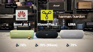 Huawei Sound Joy 2 vs Tribit XSound Plus 2 vs Harman Kardon Luna