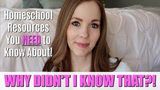 FREE HOMESCHOOLING RESOURCES I WISH I'D KNOWN ABOUT BEFORE I STARTED HOMESCHOOLING | HOMESCHOOL TIPS