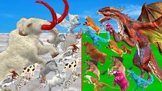 Animal Epic Battle - Prehistoric Mammals VS  Ice Age Animals | Animal Revolt Battle Simulator #2025