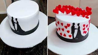 Anniversary Cake Round Shape | Love Cake Design | Sandeep Cake Master