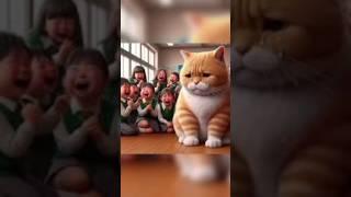 Ginger Cat was  bullied by students in School #Gingercat #funny #cat #catmemes #CatAi7