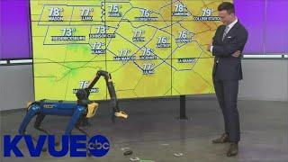 WATCH: Robot dog helps Chief Meteorologist Hunter Williams with weather segment | KVUE