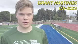 Rubio Long Snapping, Grant Hastings, October 2021