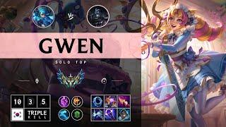 Gwen Top vs Shen - KR Challenger Patch 14.13