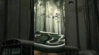 Al Travel Discovery | Python attacking Bus |Amazon Jungle #shorts #trending #art