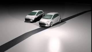 Motor-in-wheel vs conventional car going over a bump