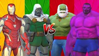 SUPERHERO VS SUPERVILLAIN DANCE CHALLENGE | Ironman vs Doctor Doom vs Maestro vs Purple Hulk