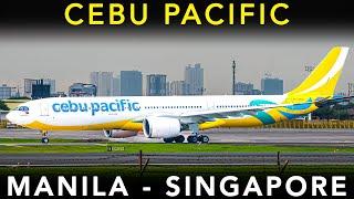 CEBU PACIFIC's massive 459 SEAT Airbus A330-900neo | Manila to Singapore - TRIP REPORT