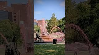 NFL red fountain. Kansas City.