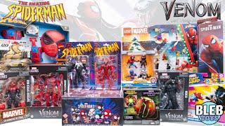 Spider-man vs Venom toy collection unboxing | Venom let there be carnage toys | Marvel legends ASMR