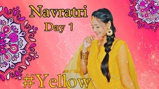 Navratri  | Day1 Look ~2021 | Yellow  | The Sumedha 