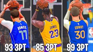 Three With The Best Shooter On Every Team In NBA 2K25