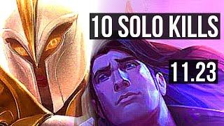 KAYLE vs TARIC (TOP) | 10 solo kills, Godlike, 12/4/10 | NA Grandmaster | 11.23