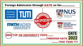 MS through GATE in Foreign Universities | Cranfield | NTU | NUS | TUM | RWTH | How to do MS foreign