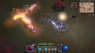 Diablo 4 Season of the Construct Sorcerer PvP - Twisting Blades Rogue vs Firewall Sorcerer