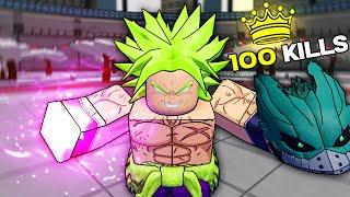 Ruining KILLSTREAKS as BROLY in Heroes Battlegrounds (ROBLOX)