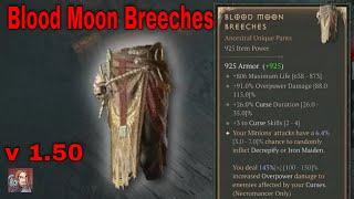 Diablo IV Unique Items - Blood Moon Breeches (Necro Pants)[v1.5.0]