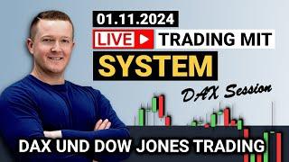 DAX Scalping nach Marktstruktur mit Florian Kasischke - DAX Livetrading | 01.11.2024