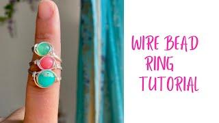 Crystal Bead Ring - Wire Wrap Tutorial