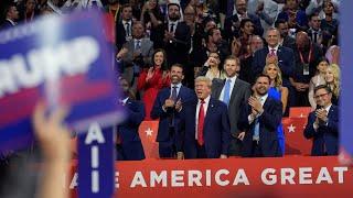 Tears flow as Donald Trump receives a hero's welcome at the Republican National Convention