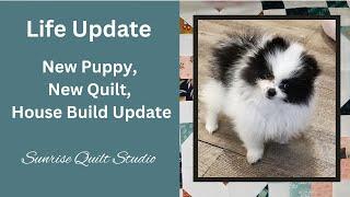 Life Update - New Puppy, New Quilt, House Build Update