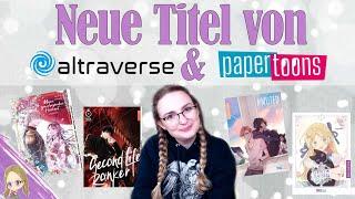 Sprechen wir über die NEUEN Titel von ALTRAVERSE & PAPERTOONS | 12/23 – 03/24