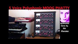 5 Voice Polyphonic Moog Phatty System Analog Synthesizer Rik Marston